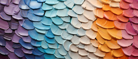 Colorful abstract background of the wall made of sheets of paper.の素材