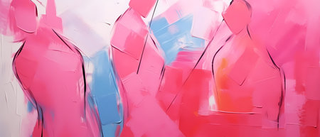 Contemporary art collage. Contemporary abstract painting. Modern contemporary art.の素材