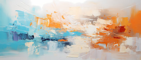 Abstract oil painting background. Oil painting on canvas. Fragment of artwork.の素材