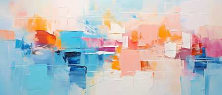 abstract background painting. Modern art. Oil painting on canvas. Brushstrokes of paint. Modern art. Contemporary art.の素材