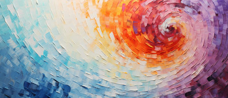 Colorful abstract painted background. Computer generated illustration. 3D rendering.の素材
