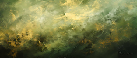 Abstract background of yellow and green color. 3d rendering, 3d illustration.の素材