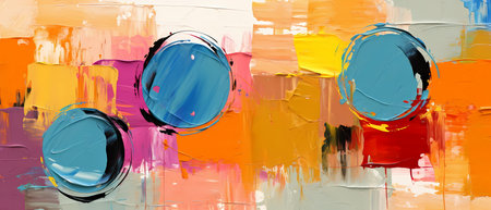 Abstract oil painting background. Oil painting on canvas. Modern art.の素材