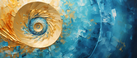 Abstract fractal background. Design element for brochure, advertisements, presentation, web and other graphic designer works. Digital collage.の素材