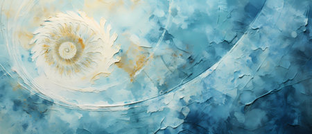 Abstract fractal. Fractal art background for creative design. Decoration for wallpaper, desktop, poster, cover booklet. Print for clothes, t-shirt. Creative illustration for designの素材