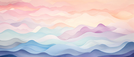 Abstract background with colorful paper cut shapes. 3d vector illustration.の素材