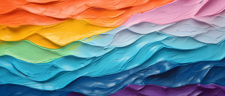 Foto de Abstract background of multicolored paint. 3d rendering, 3d illustration. - Imagen libre de derechos