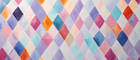 abstract background consisting of multicolored triangles. Geometric patterns.の素材