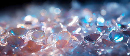 abstract background with bokeh defocused lights and gemstonesの素材