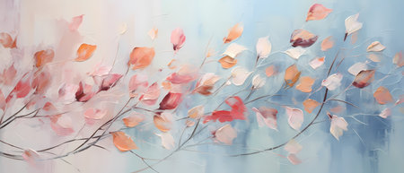 Beautiful floral background in pastel colors. Watercolor illustration.の素材