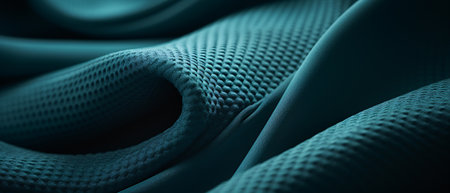 close up of blue carbon fiber, background and texture. 3d renderingの素材