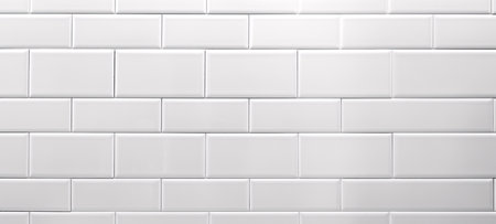 White tile wall texture. Abstract background and texture for design with copy space.の素材