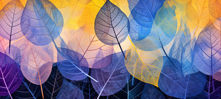 Autumn leaves background. Abstract autumn background. Vector illustration for your designの素材