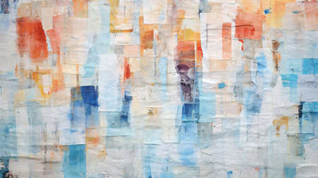 Abstract background watercolor painting on canvas with multicolored spots.の素材
