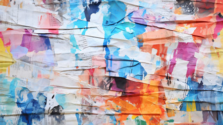 Old posters grunge textures and backgrounds. Perfect background with space.の素材