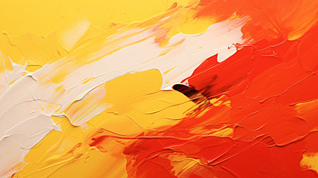 Painting close up of abstract colorful art brushstrokes as background.の素材