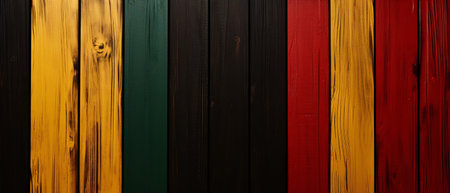 Colorful painted wood wall - texture or background. High resolution photo.の素材
