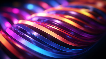 3d render, abstract colorful background, spiral lines, light effectの素材
