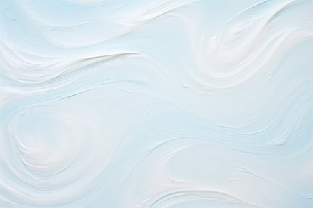 White and blue acrylic paint texture. Abstract background for design with copy space.の素材