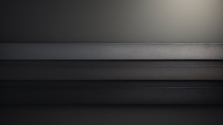 3d render of abstract black background. Modern luxury background for presentation.の素材