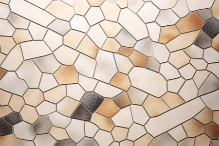 mosaic wall texture background for design with copy space for text or image.の素材