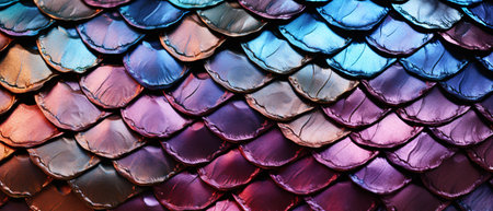 Colorful roof tiles close up. Abstract background and texture for design.の素材