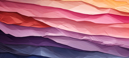 Abstract background with multicolored sheets of paper. 3d illustrationsの素材