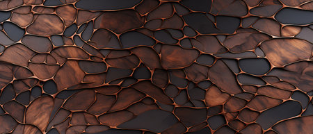 Abstract 3d rendering of cracked stone background. Computer generated illustration.の素材