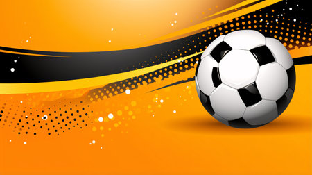 Soccer ball on abstract background. Vector illustration. Eps 10.の素材