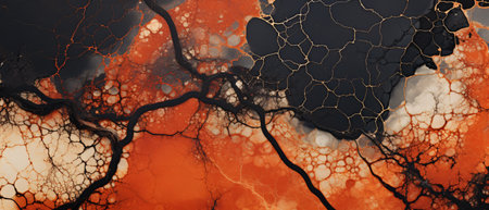 Marble texture background. Abstract pattern of cracks in the stone.の素材