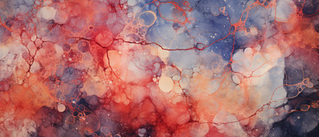 Abstract watercolor background. Colorful texture with spots and stains.の素材
