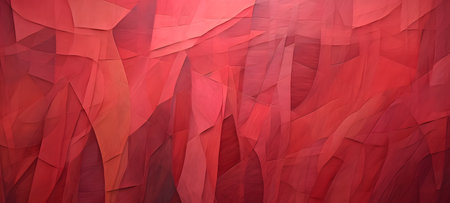 Abstract red polygonal background. Geometric origami style with gradient.の素材
