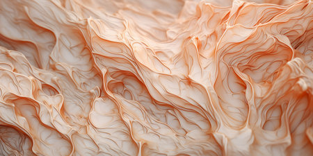 abstract background of orange crumpled paper. 3d renderingの素材