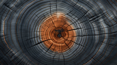 Old wood texture with annual rings. Abstract background. 3d renderingの素材