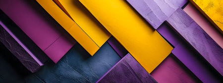 Abstract colorful background with diagonal stripes of different colors. 3d renderingの素材