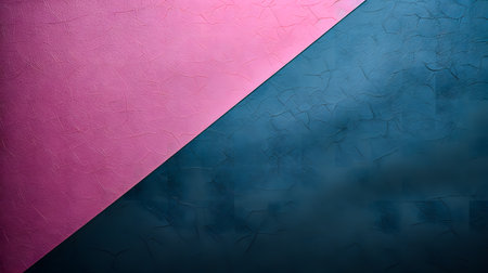 Abstract background with blue and pink textured paper. 3d renderingの素材