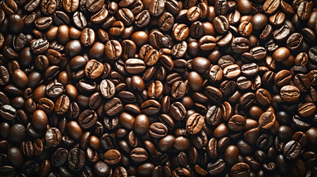 Coffee beans background. Coffee beans texture. Coffee beans backgroundの素材