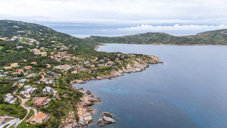 Panoramic view of Calvi and the Citadel of Calvi in â€‹â€‹Corsica, France