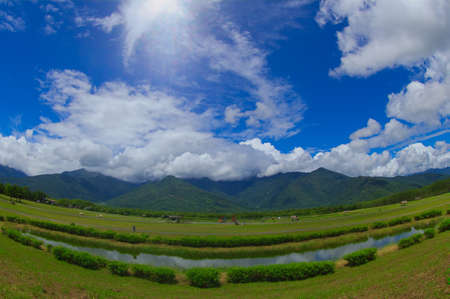 Danongdafu Flatland Forest Park, Hualien County, Taiwan.の写真素材