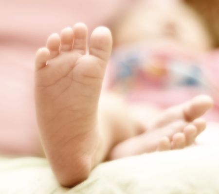 Baby- little feetの写真素材