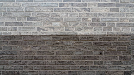 Gray Brick Wall texture background.の写真素材