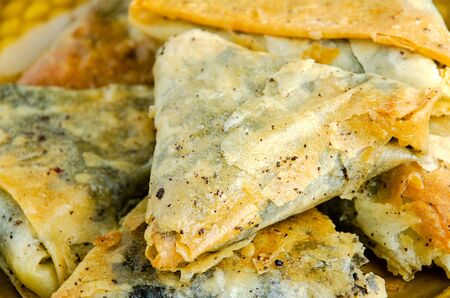 Close up shot of sweet tasty baklavasの写真素材