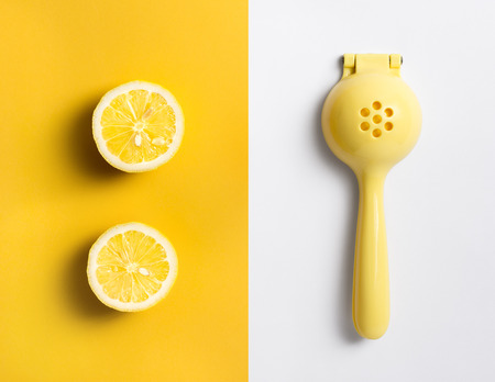 Fruit Lemon Lime Orange Squeezer Manual Hand Press Citrus  fruit Juicer Tool.の写真素材