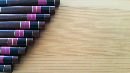 chopsticks on table,texture background, wallpaperの写真素材