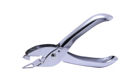 staple remover isolated on white background with clippings pathの写真素材