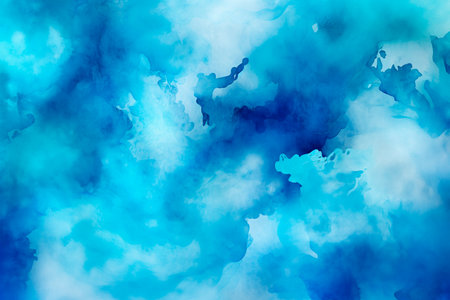 Beautiful blue smudge background design for weddingの素材