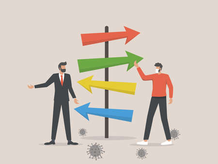 Business leaders call for a post-Covid economic roadmapのイラスト素材