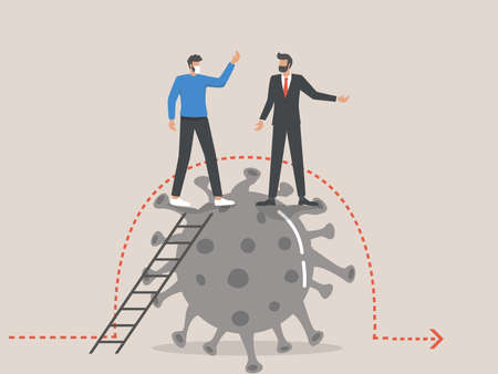 Business leaders call for a post-Covid economic roadmapのイラスト素材