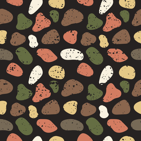 modern texture abstract seamless pattern with colorful elementsのイラスト素材