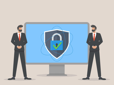 digital guard security concept illustration